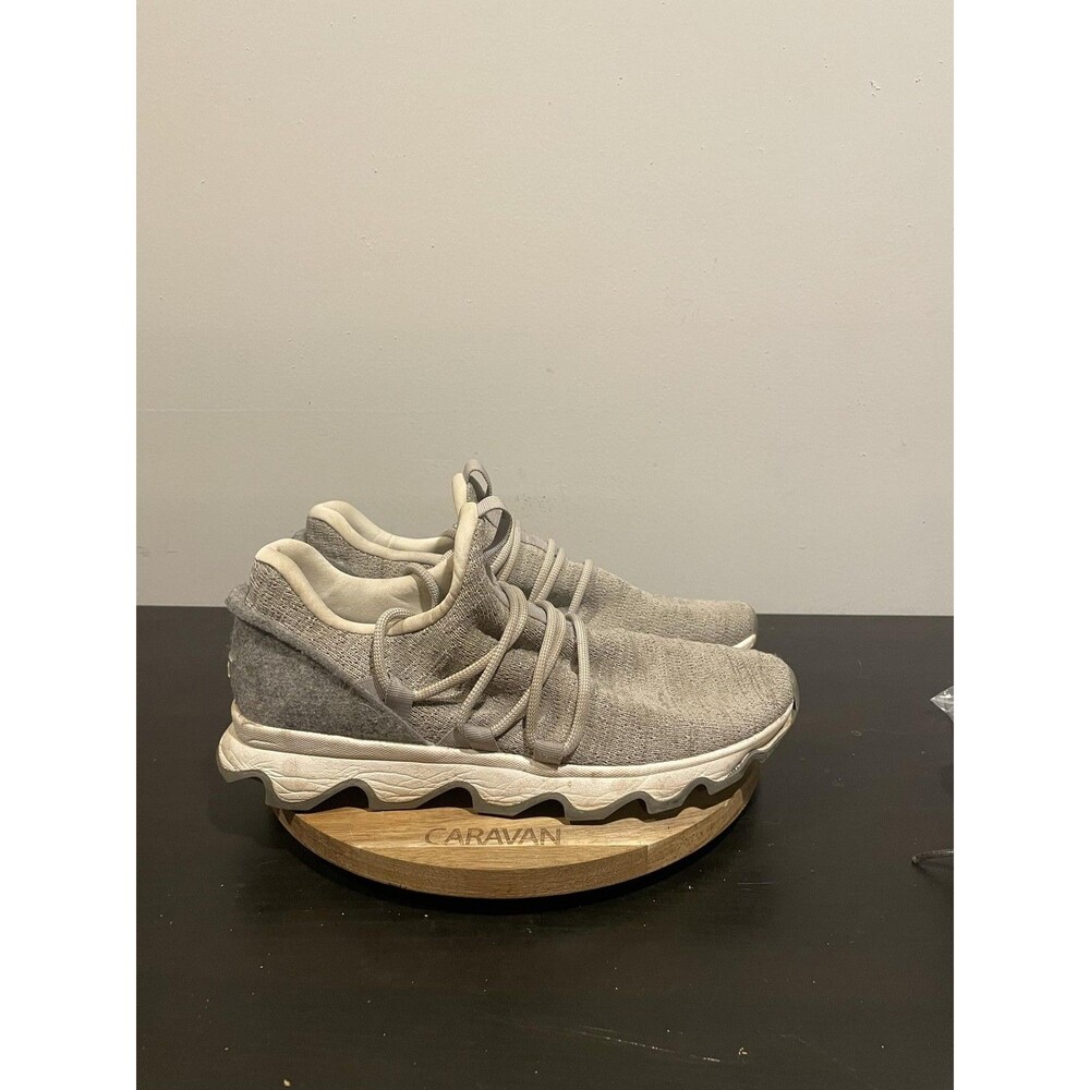 Sorel Kinetic Impact Sneaker Womens 9.5 Gray Knit Lace Up Comfort Walking Shoes